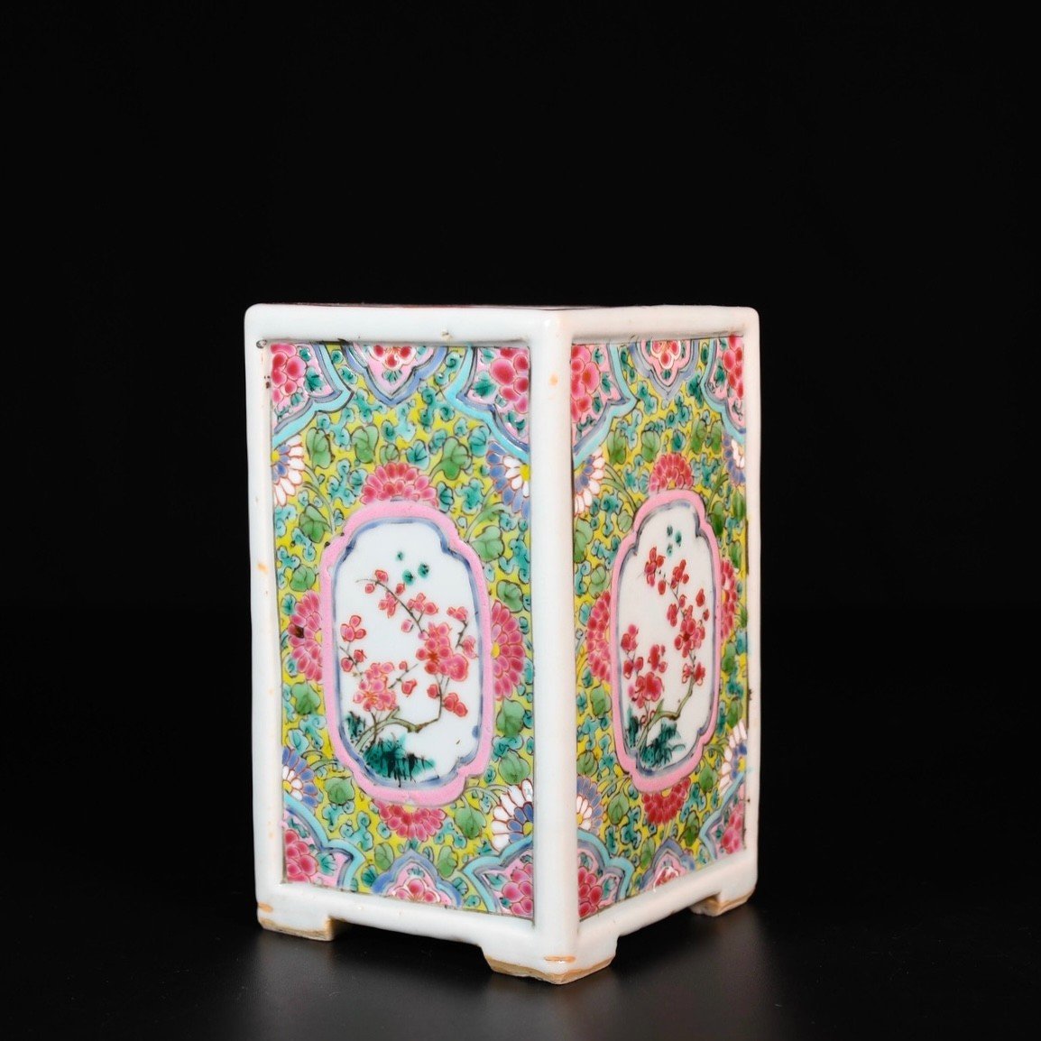 Brush Holders With Famille Rose Enamels - China 18th Century Yongzheng Period