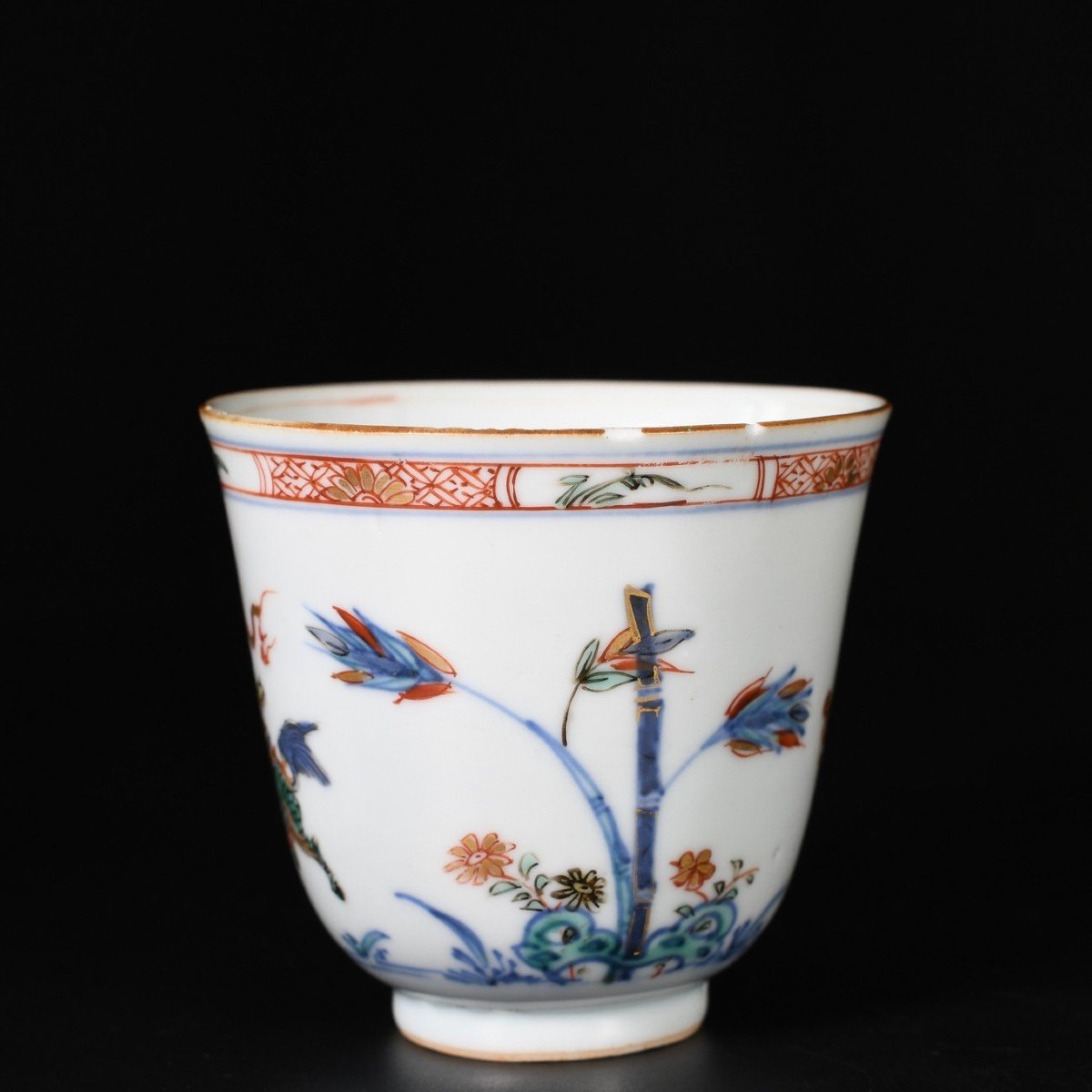 A Qilin And Phoenix Wine Cup - China 18th Century Kangxi Period-photo-3