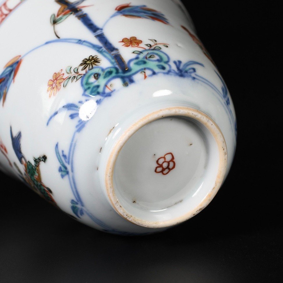 A Qilin And Phoenix Wine Cup - China 18th Century Kangxi Period-photo-6