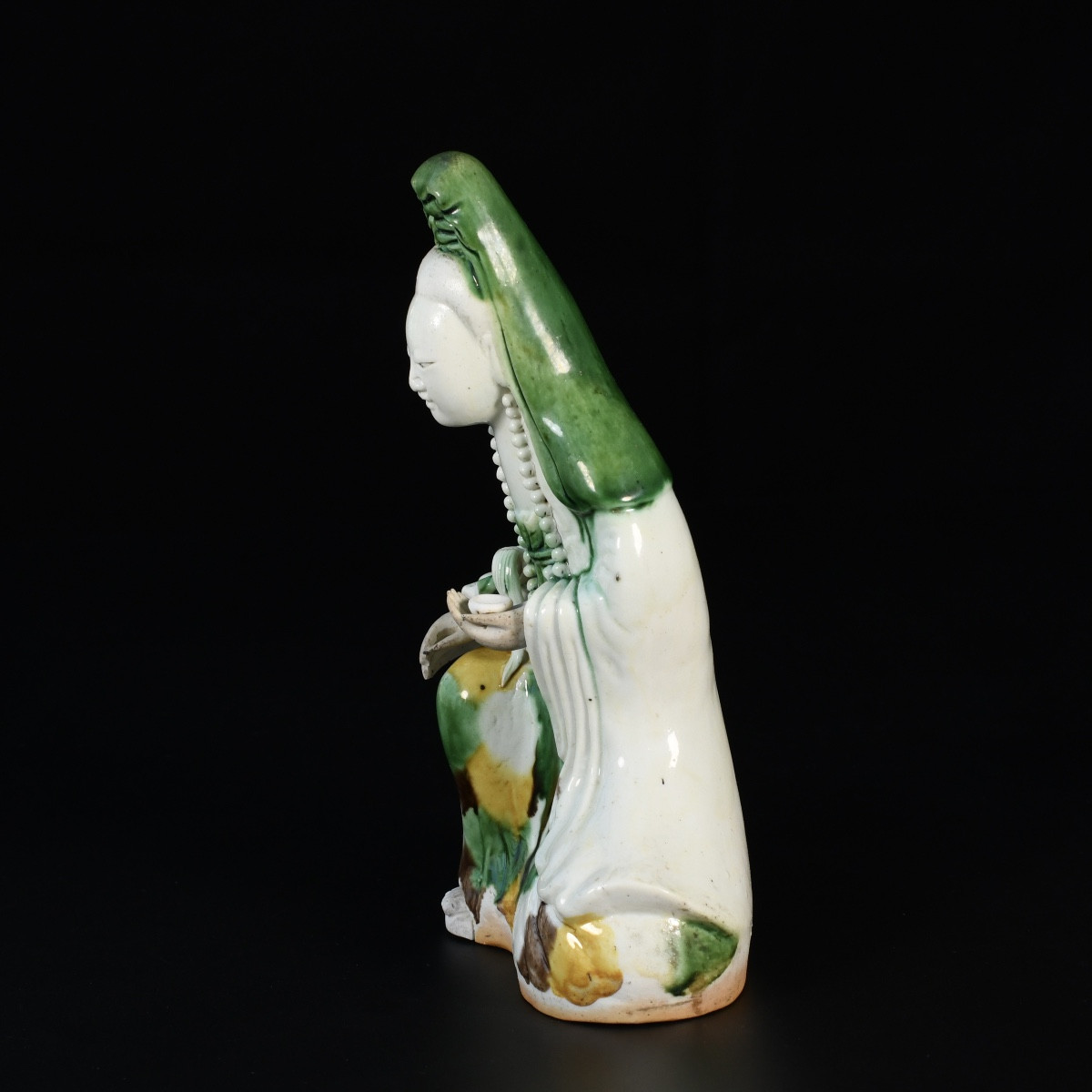 Famille Verte Figure Of Guanyin - China 18th, Century Kangxi Period-photo-4