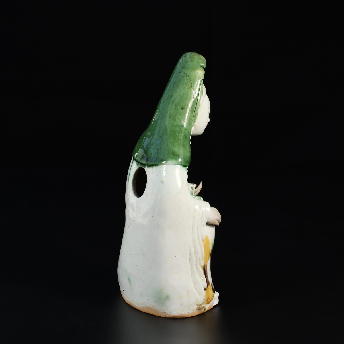 Famille Verte Figure Of Guanyin - China 18th, Century Kangxi Period-photo-4