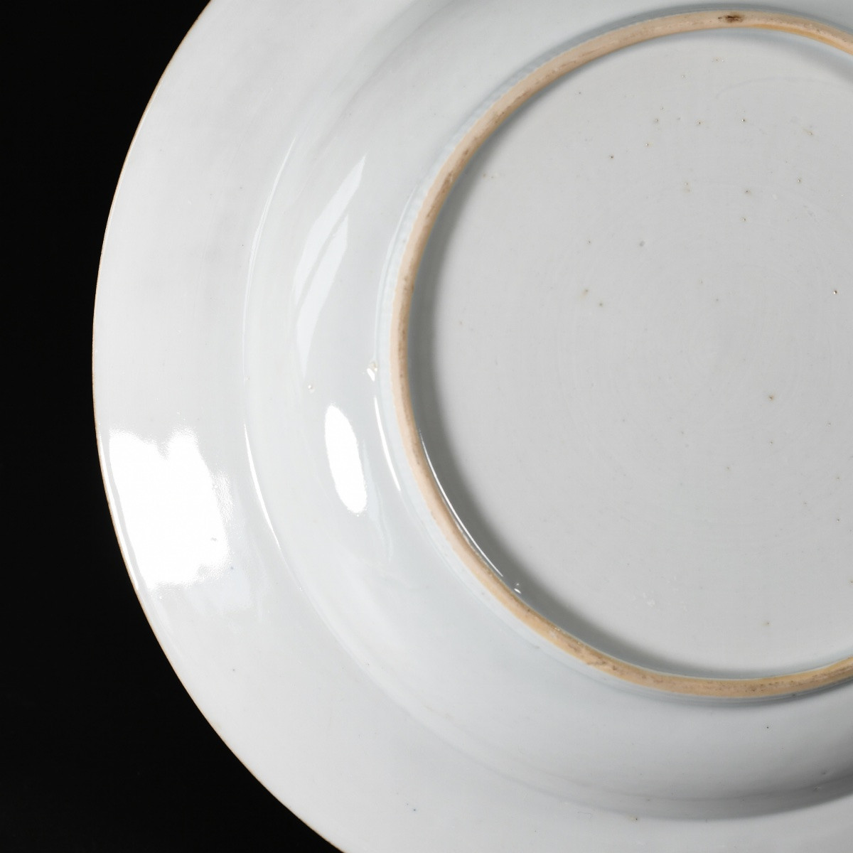 Assiette aux émaux de la Famille Rose dit Faux-Marbre - Chine XVIIIE Période Qianlong-photo-6