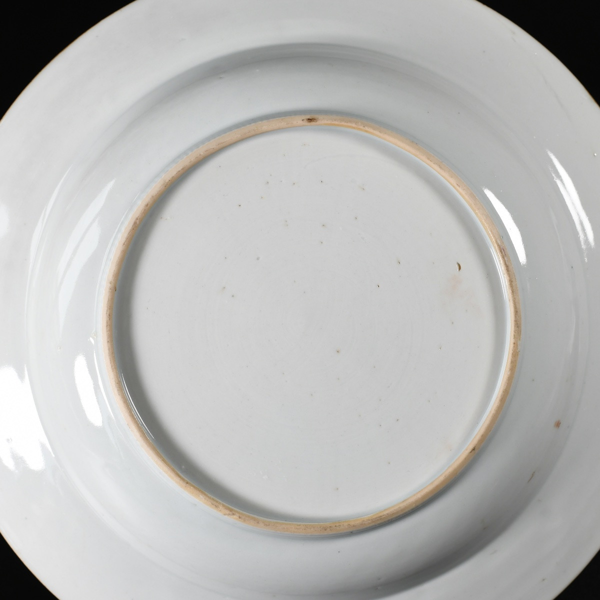 Assiette aux émaux de la Famille Rose dit Faux-Marbre - Chine XVIIIE Période Qianlong-photo-7