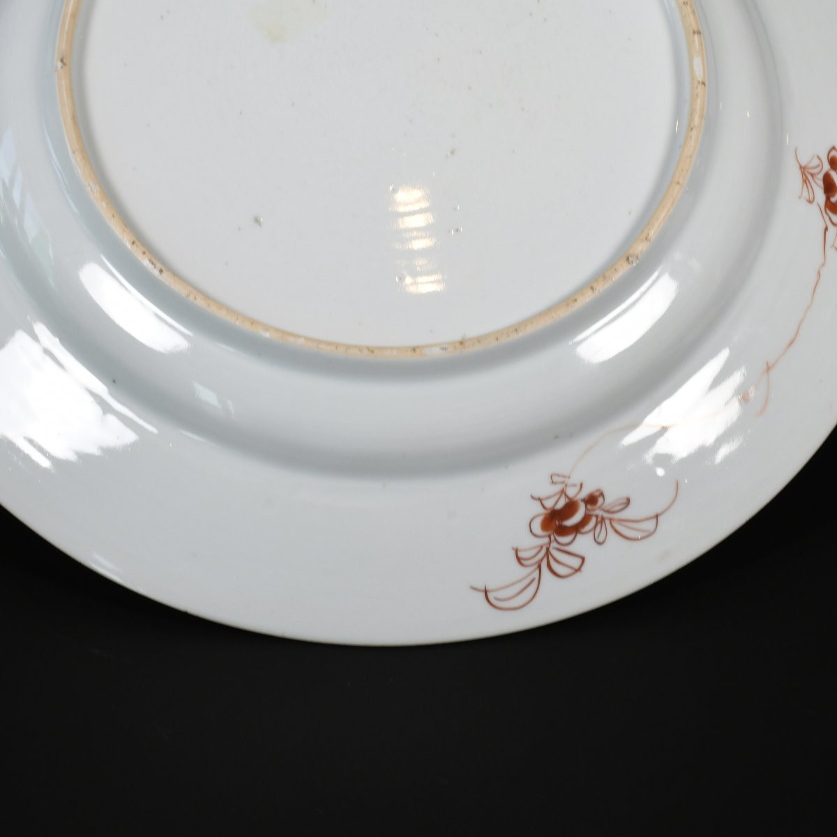 Famille Rose/verte Enamel Dish With Butterfly Decoration - China 18th Century Yongzheng Period-photo-3