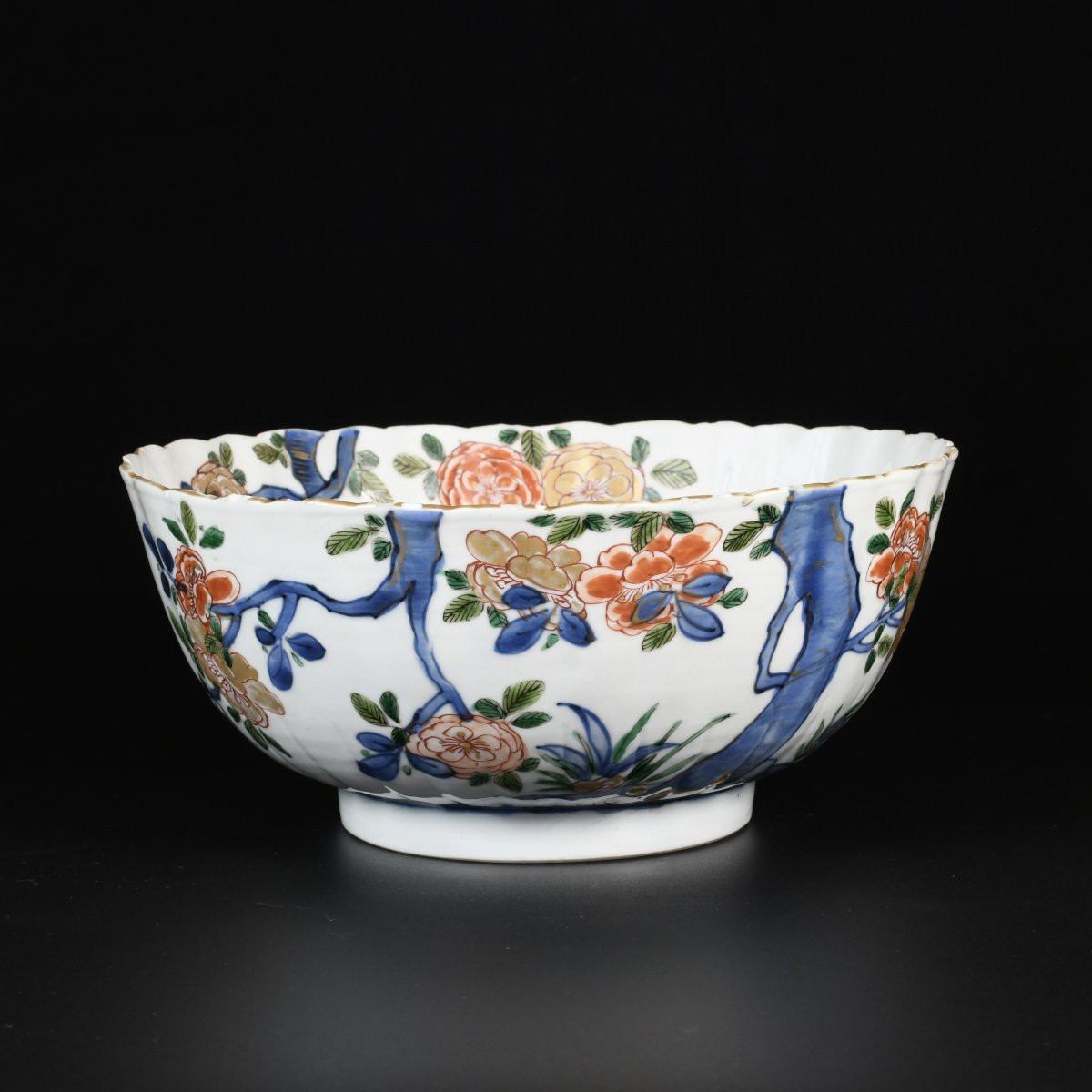 Bol aux émaux de la Famille Verte à décor de branches fleuries - Chine XVIIIE Période Kangxi-photo-3