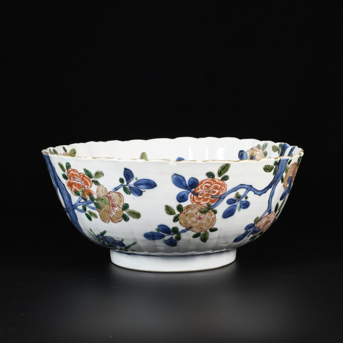 Bol aux émaux de la Famille Verte à décor de branches fleuries - Chine XVIIIE Période Kangxi-photo-4