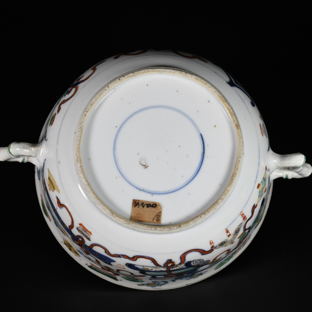 Doucai Covered Ecuelle Decorated With The "hundred Antiques" - China 18th Kangxi Period-photo-1