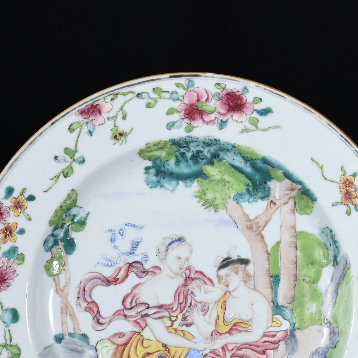A Famille Rose "mythological" Plate - China 18th Yongzheng Period-photo-2