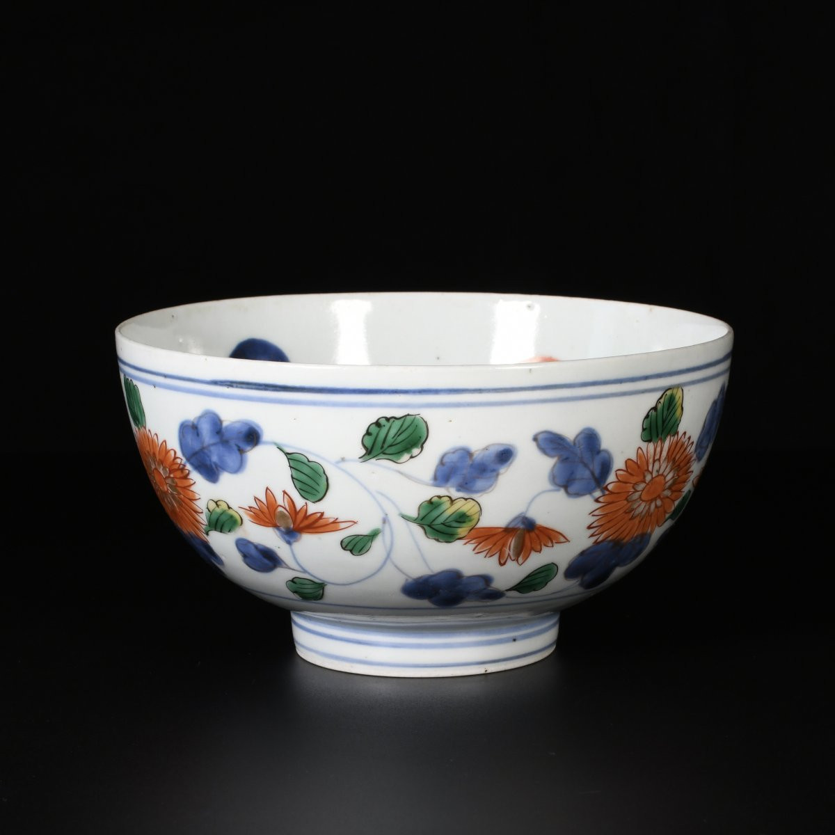 Bowl Decorated With Peonies, Chrysanthemums And Branches - Japan, Edo Period, Early 18th Century-photo-2