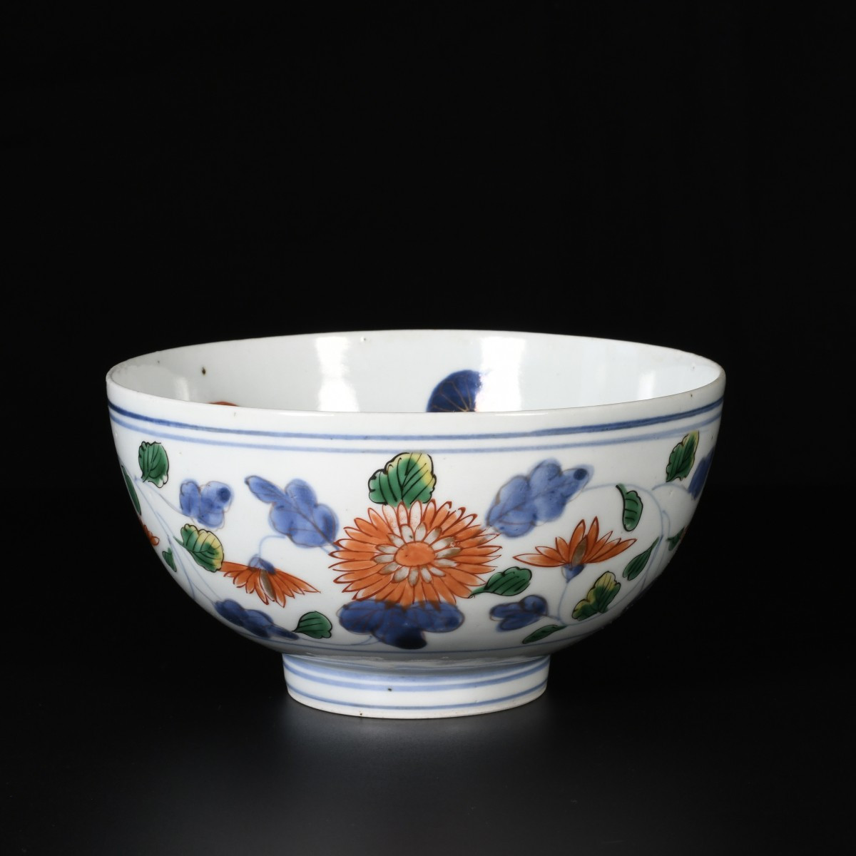 Bowl Decorated With Peonies, Chrysanthemums And Branches - Japan, Edo Period, Early 18th Century-photo-3