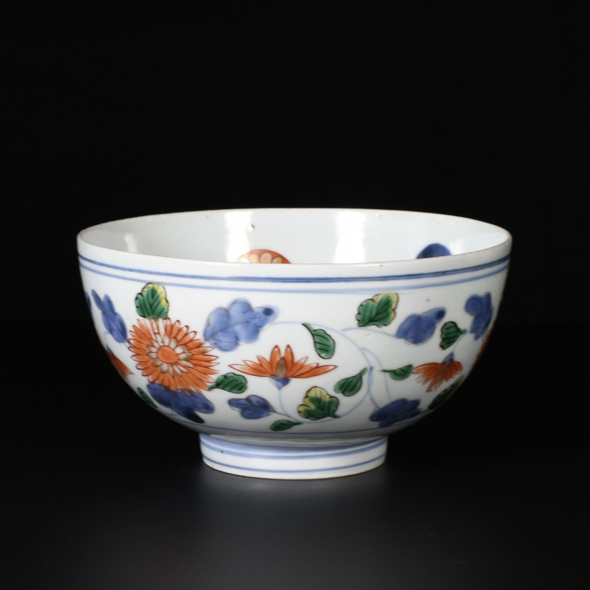 Bowl Decorated With Peonies, Chrysanthemums And Branches - Japan, Edo Period, Early 18th Century-photo-4