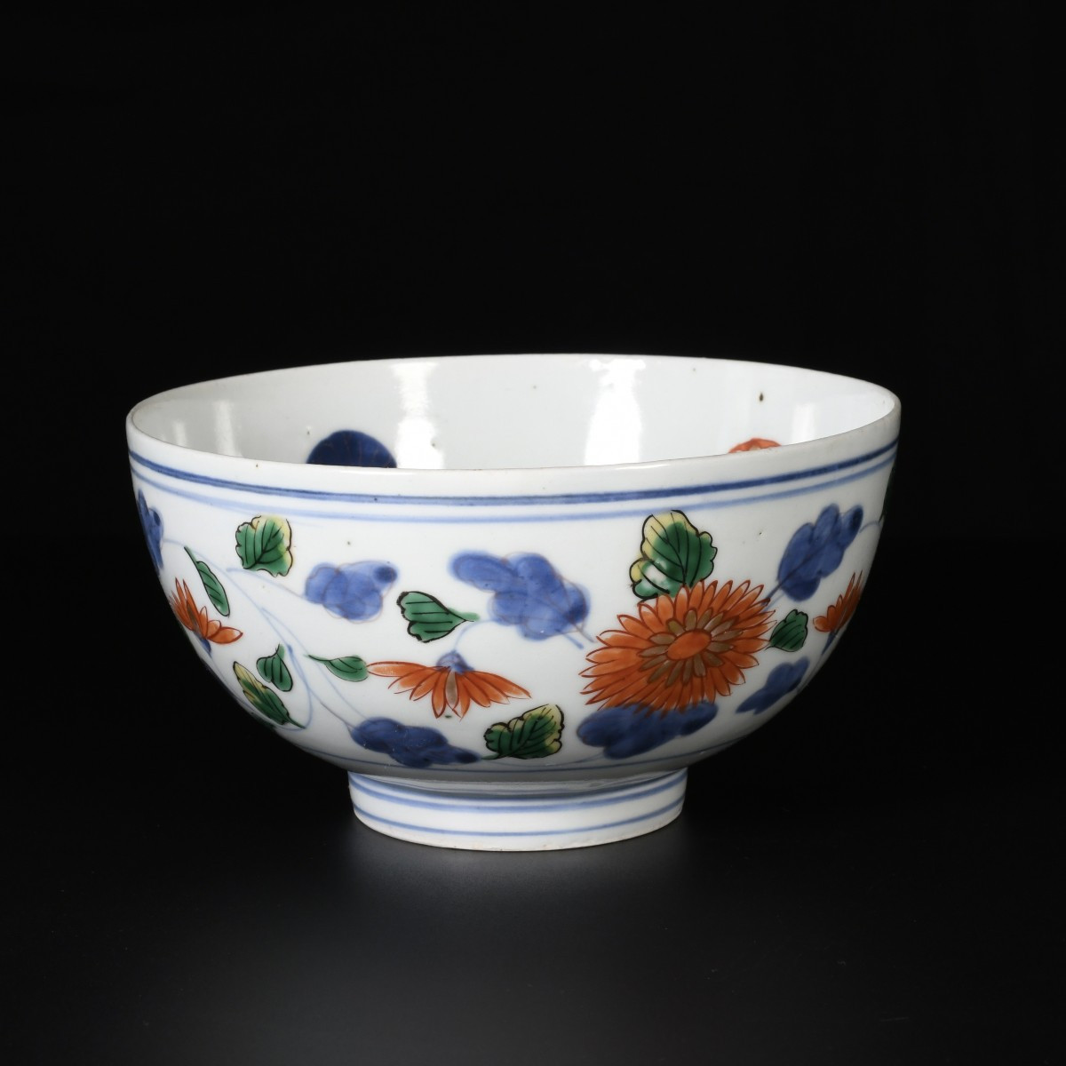 Bowl Decorated With Peonies, Chrysanthemums And Branches - Japan, Edo Period, Early 18th Century-photo-1