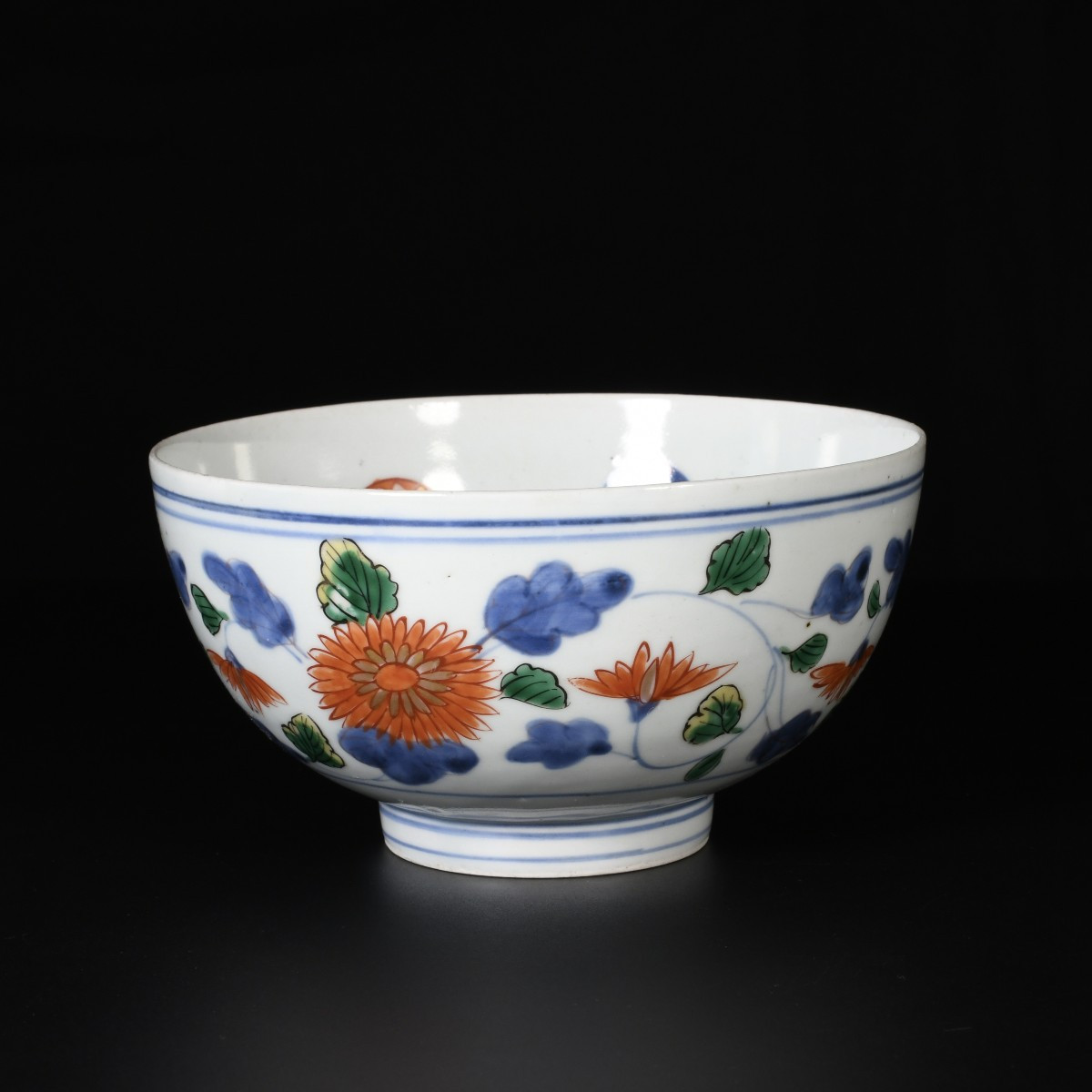 Bowl Decorated With Peonies, Chrysanthemums And Branches - Japan, Edo Period, Early 18th Century-photo-2