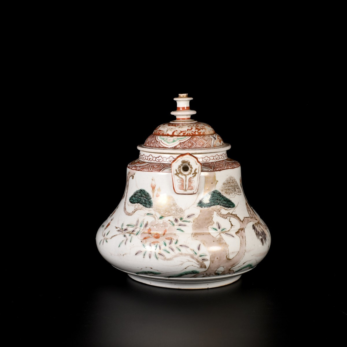 A Large Ewer Decorated With Cranes And Pine Trees - Japan, Edo Period, 18th Century-photo-2