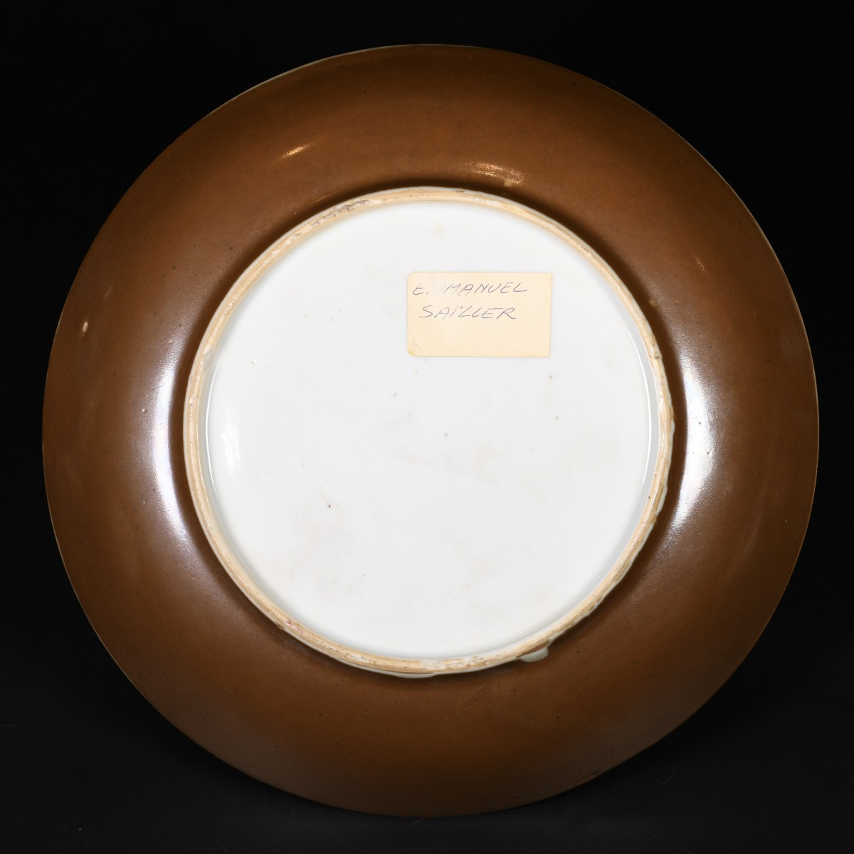 A Famille Rose And Capucin Saucer Decorated With Bird And Peonies - China, 18th Qianlong Period-photo-4