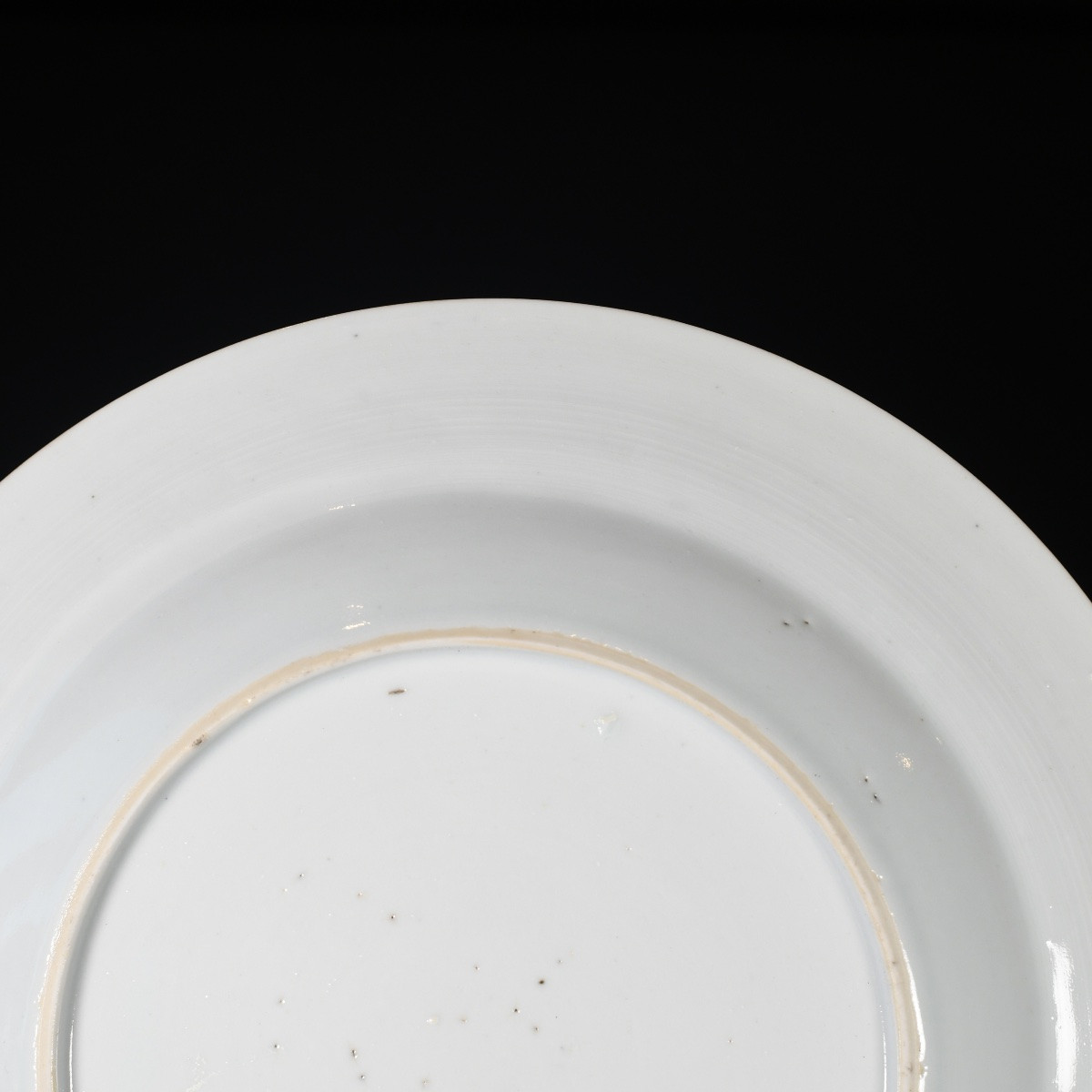 Assiette Famille Rose à décor d'une scène de thé - Chine XVIIIe Période Qianlong-photo-4