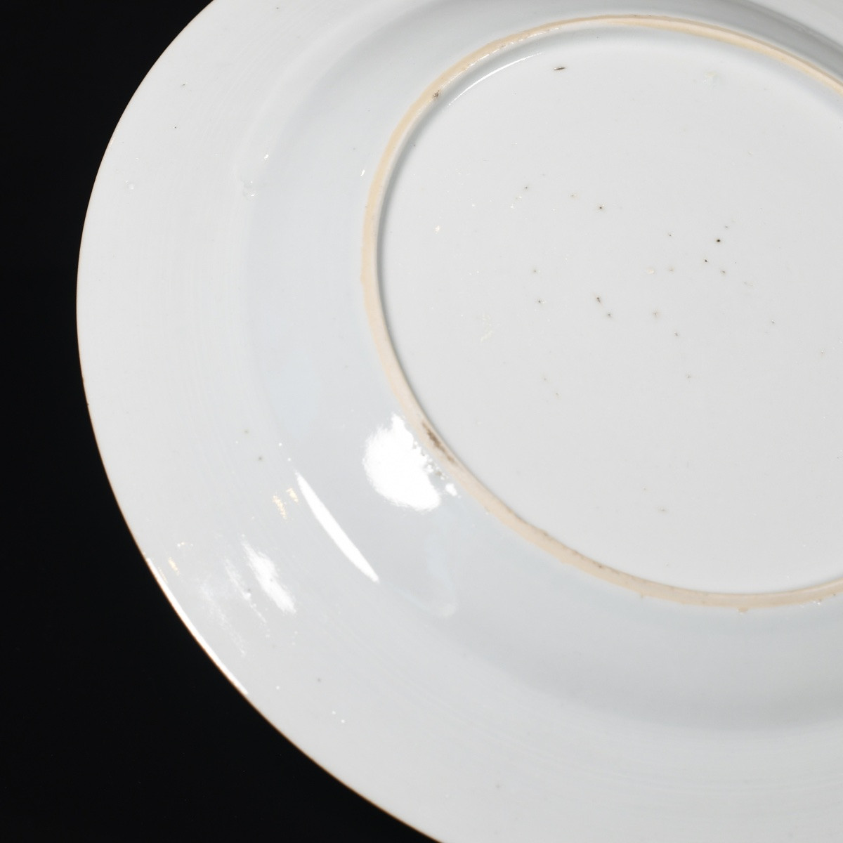 Assiette Famille Rose à décor d'une scène de thé - Chine XVIIIe Période Qianlong-photo-8