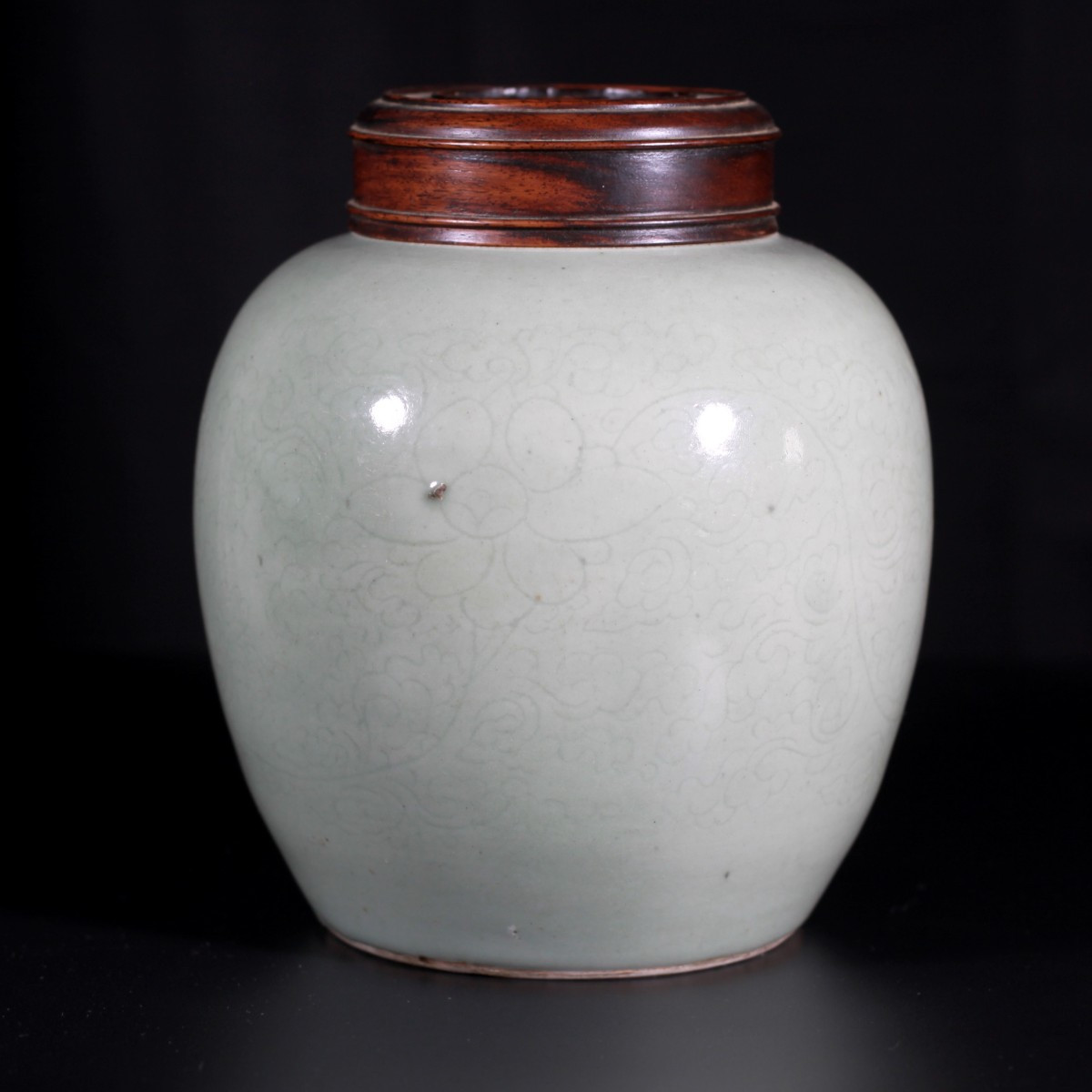 Pot à gingembre celadon à décor incisé - Chine XVIIIe Période Kangxi -photo-3