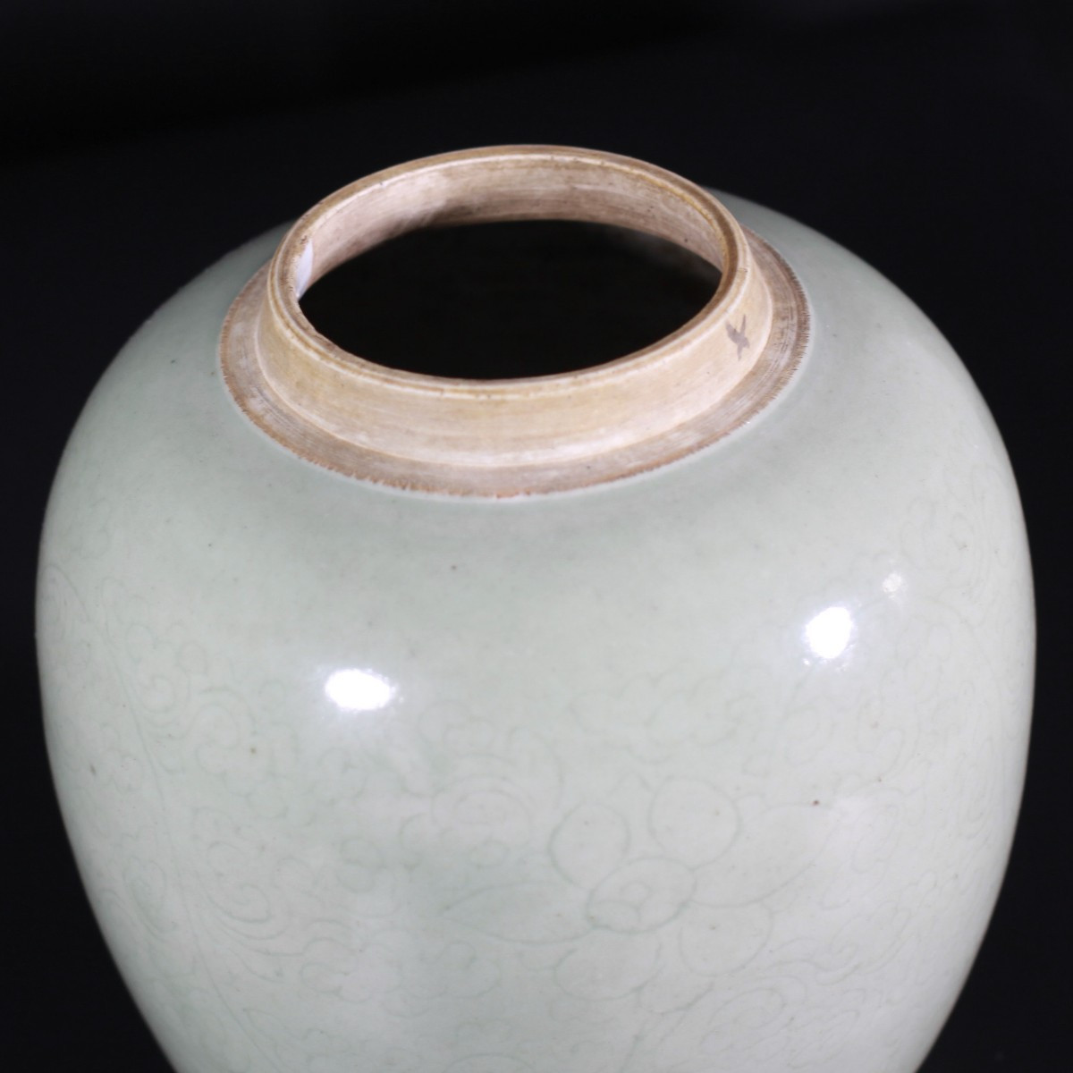 Pot à gingembre celadon à décor incisé - Chine XVIIIe Période Kangxi -photo-1