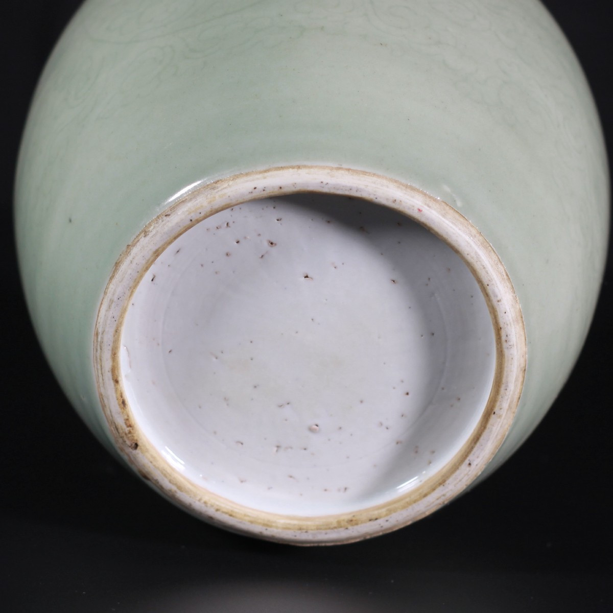 Pot à gingembre celadon à décor incisé - Chine XVIIIe Période Kangxi -photo-2