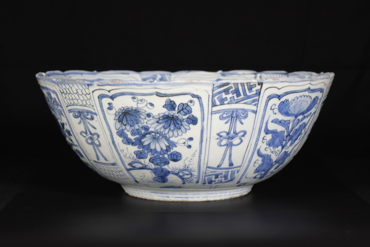 An Important Blue And White "kraak" Bowl - China, 17th Wanli Period-photo-2