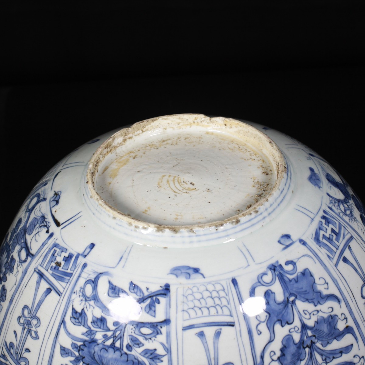 An Important Blue And White "kraak" Bowl - China, 17th Wanli Period-photo-2
