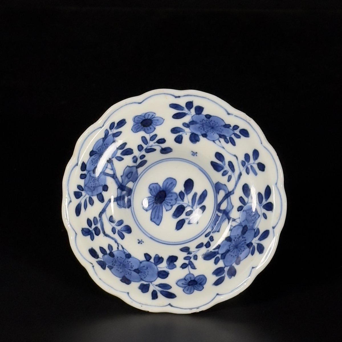 A. Blue And White Porcelain Salt Cellar - China, 18th Century, Kangxi Period-photo-3