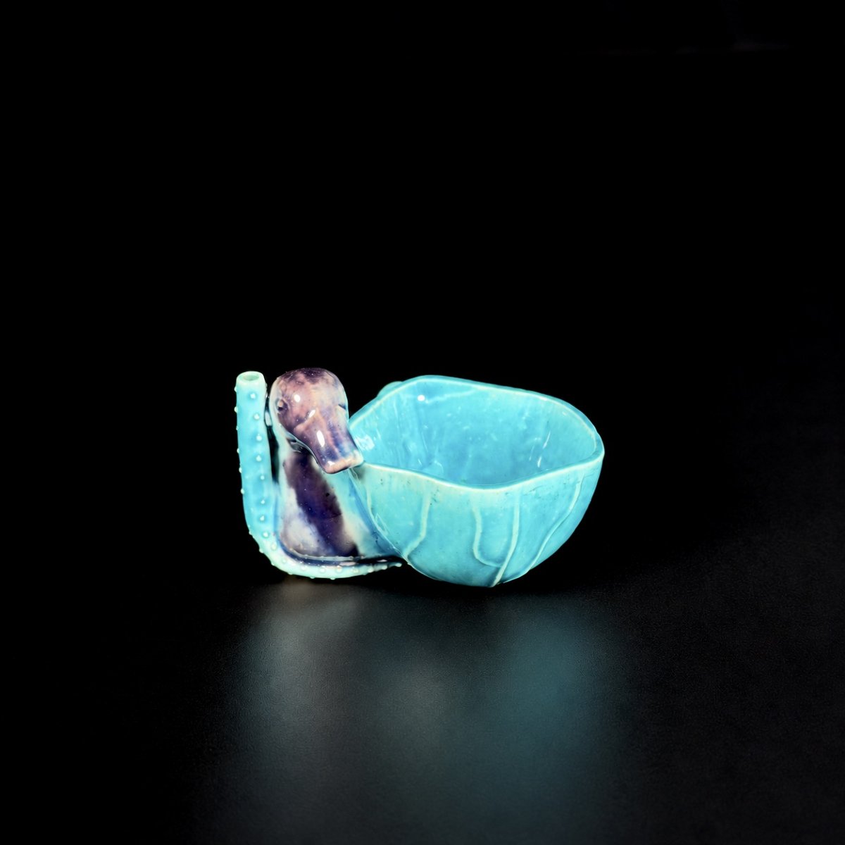 A Turquoise And Aubergine Water Dropper - China 18th, Kangxi Period-photo-4