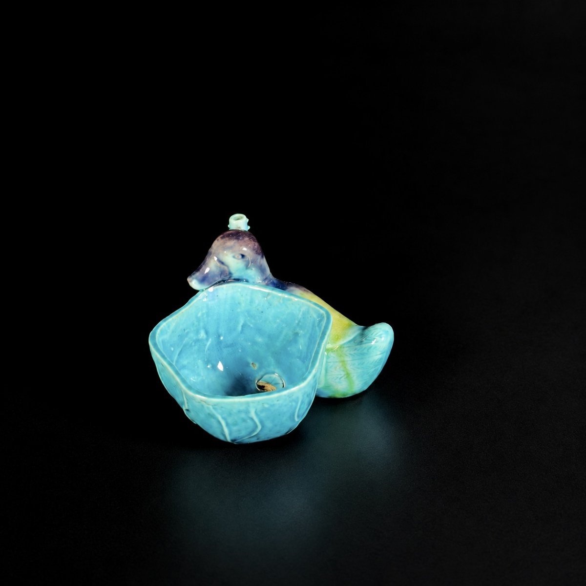 A Turquoise And Aubergine Water Dropper - China 18th, Kangxi Period-photo-4