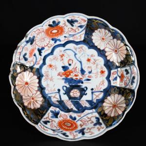 Coupe Polylobée à Décor Dit “imari”, Marque d'Auguste Le Fort - Japon Fin XVIIe Période Edo