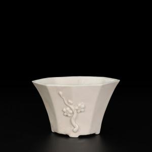 A Large "blanc De Chine Wine" Cup — China, 17th, Kangxi Period
