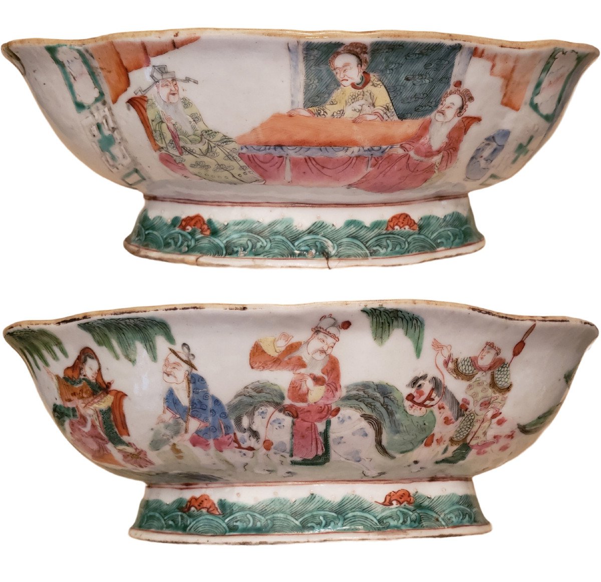 Chinese Porcelain Offering Bowl Famille Verte