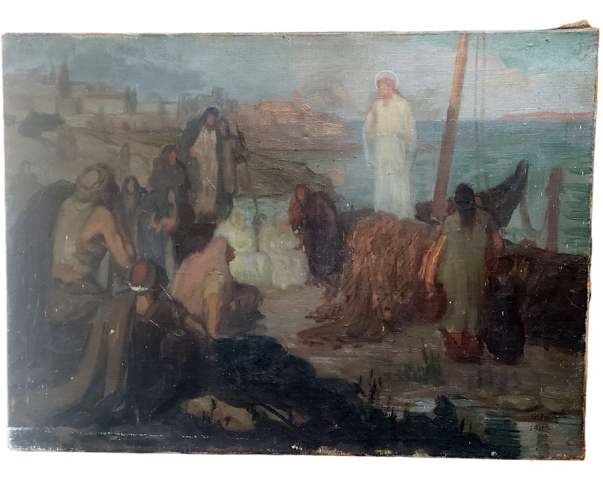 Hst Taibo Gonzalez Sermon de Jésus Sur Le Lac De Tibériade Dans La Ville Capernaüm Israël