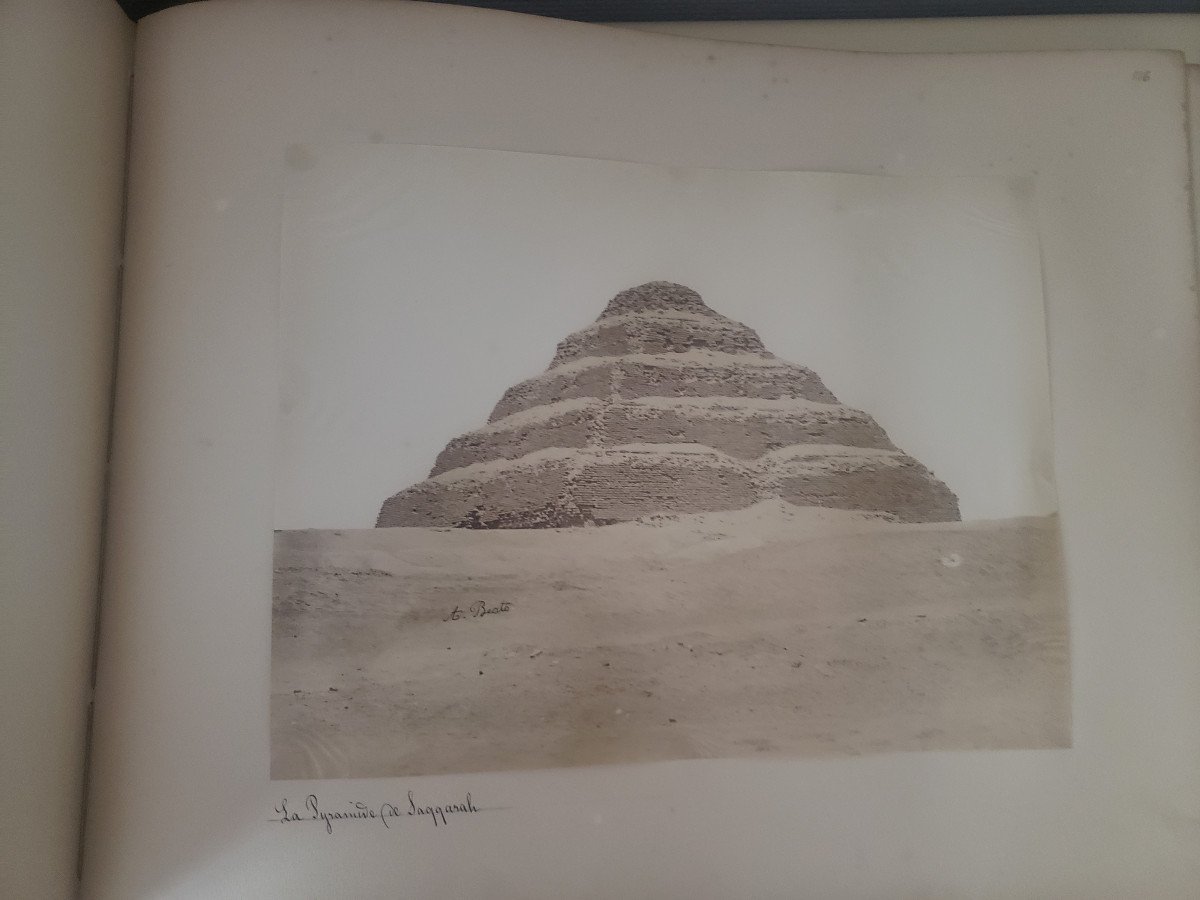 Photo Album De 147 Photos Antonio Béato Egypte Tirage Albuminé Original 1870-photo-3