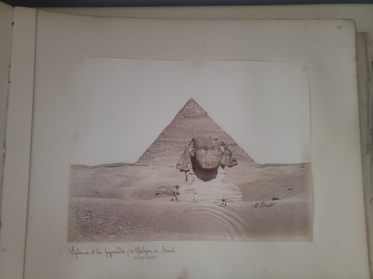 Photo Album De 147 Photos Antonio Béato Egypte Tirage Albuminé Original 1870-photo-2