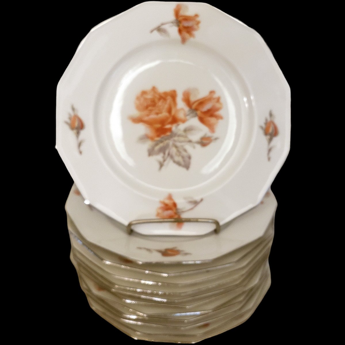 Service De Vaisselle Porcelaine De Limoges 60 Pieces Chalet Nadaud-photo-5