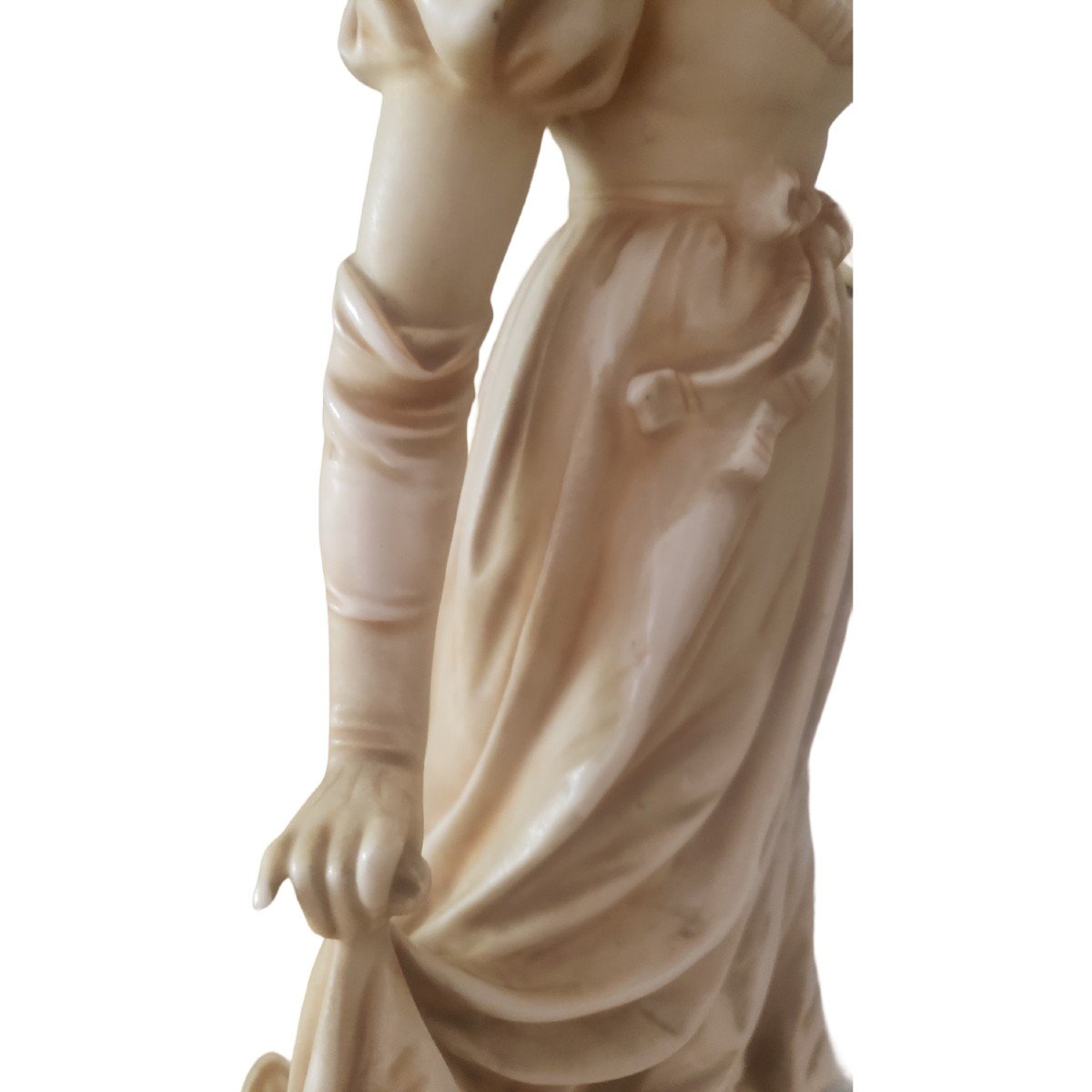 Figurine Porcelaine Rudolstadt Straus & Söhne porcelaine allemande hauteur 48 cm  -photo-3
