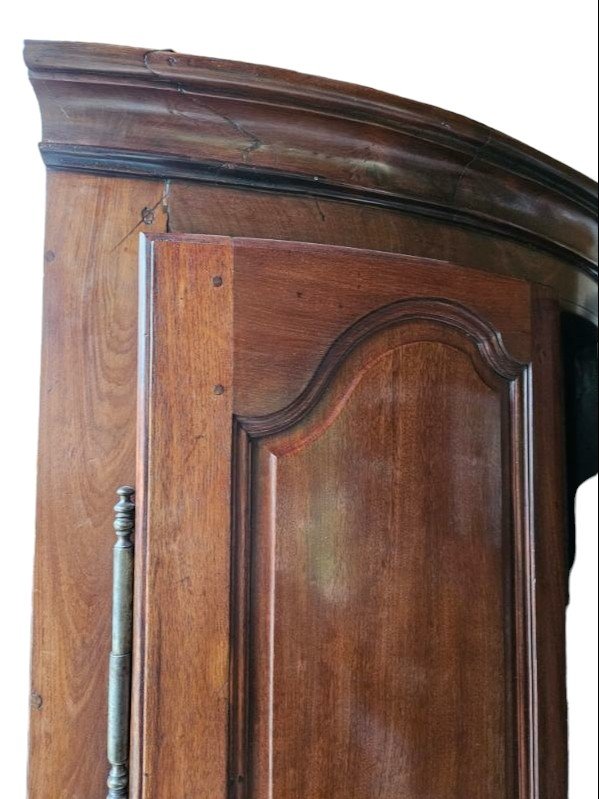 18th Century Bordelaise Curved Corner In Solid Mahogany-photo-4