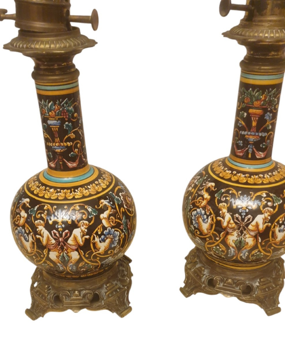 Gien Pair Of Renaissance Decor Lamps -photo-3