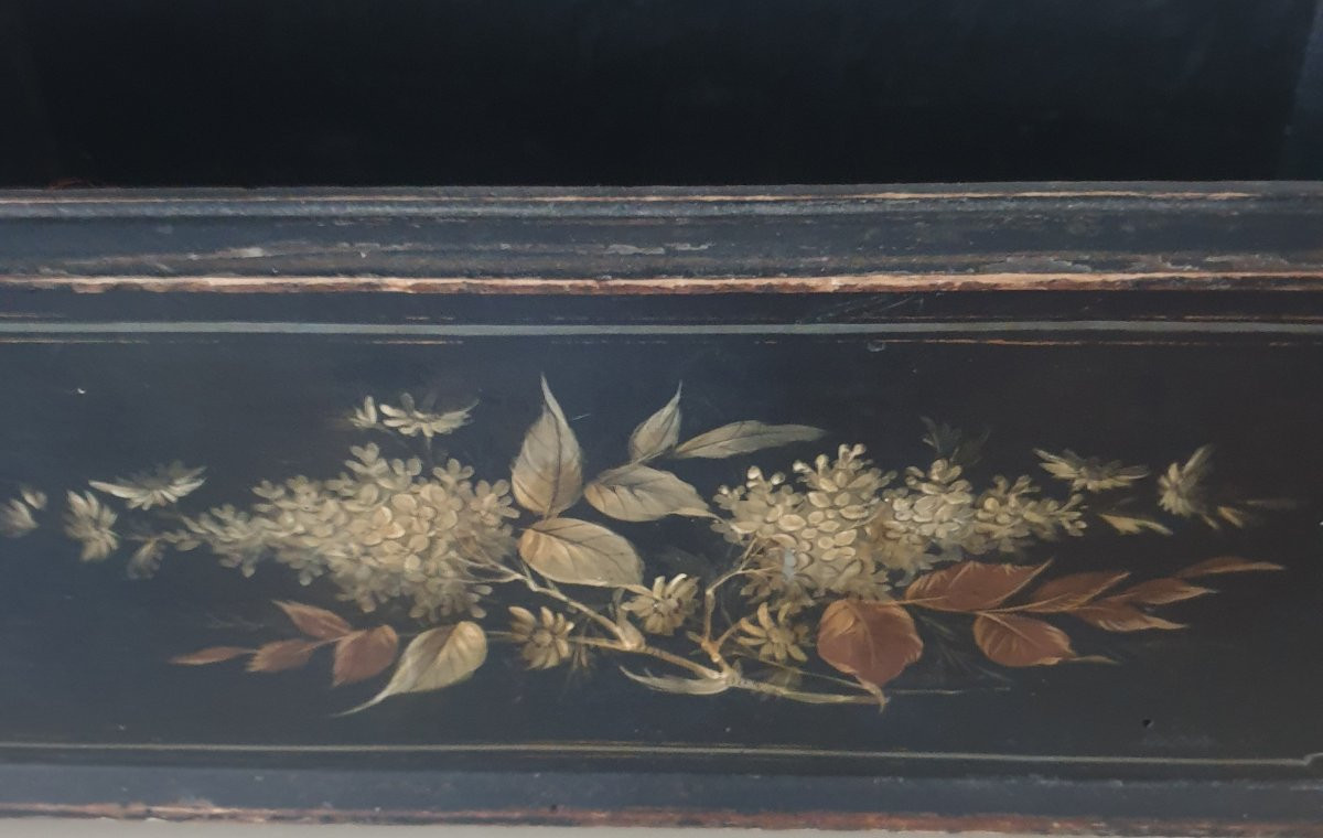 Wooden Centerpiece Planter With Mother-of-pearl Inlays, Birds And Flowers -photo-6