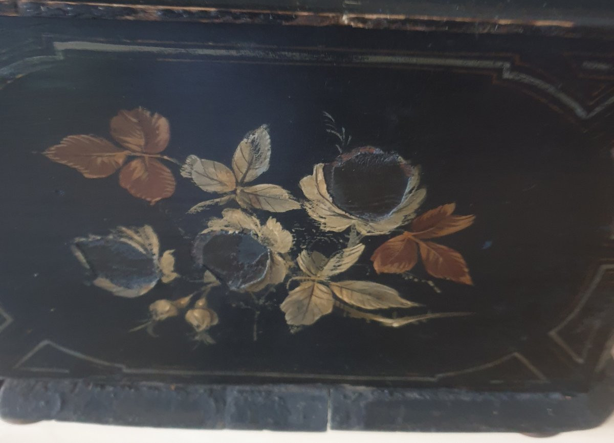 Wooden Centerpiece Planter With Mother-of-pearl Inlays, Birds And Flowers -photo-8