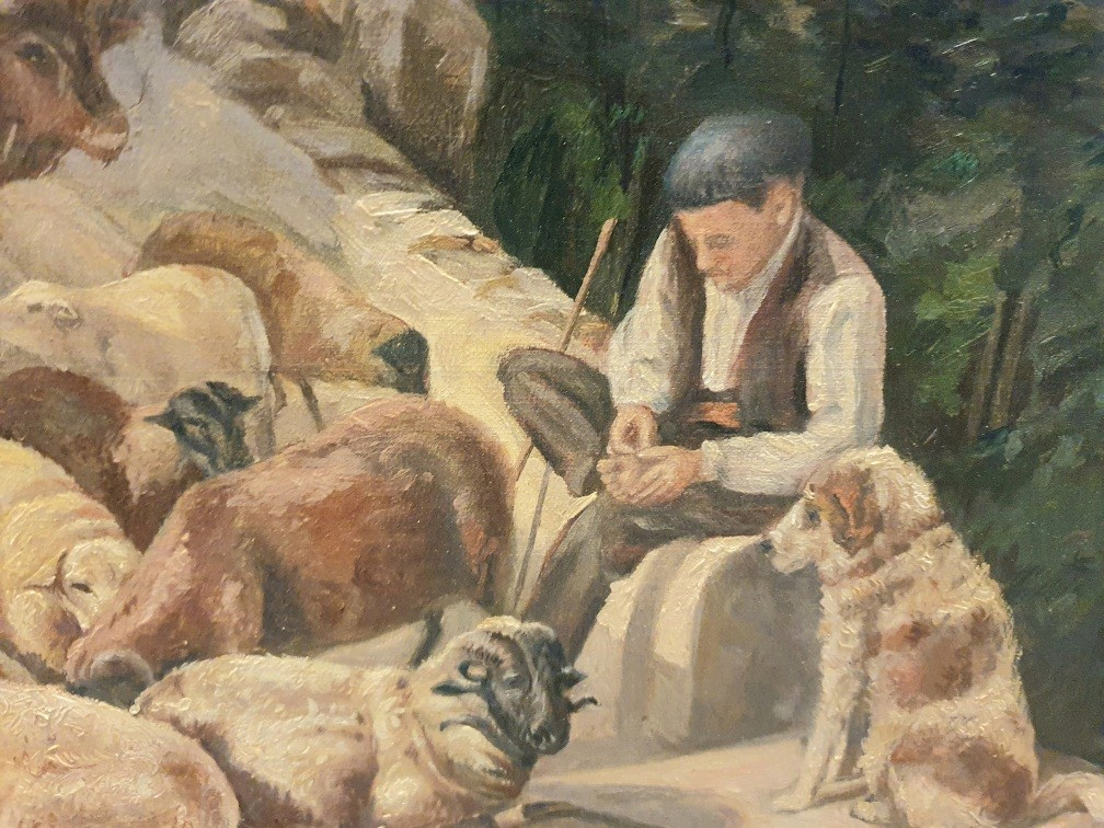 Paul Gelibert Break During The Transhumance In The Pyrenees -photo-2
