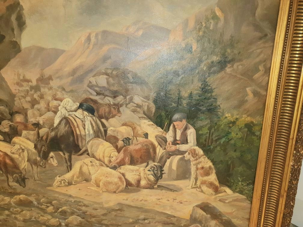 Paul Gelibert Break During The Transhumance In The Pyrenees -photo-1