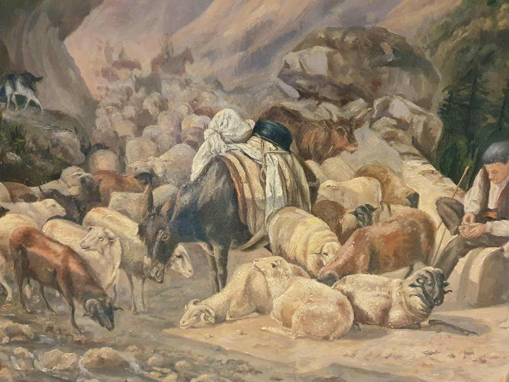 Paul Gelibert Break During The Transhumance In The Pyrenees -photo-2