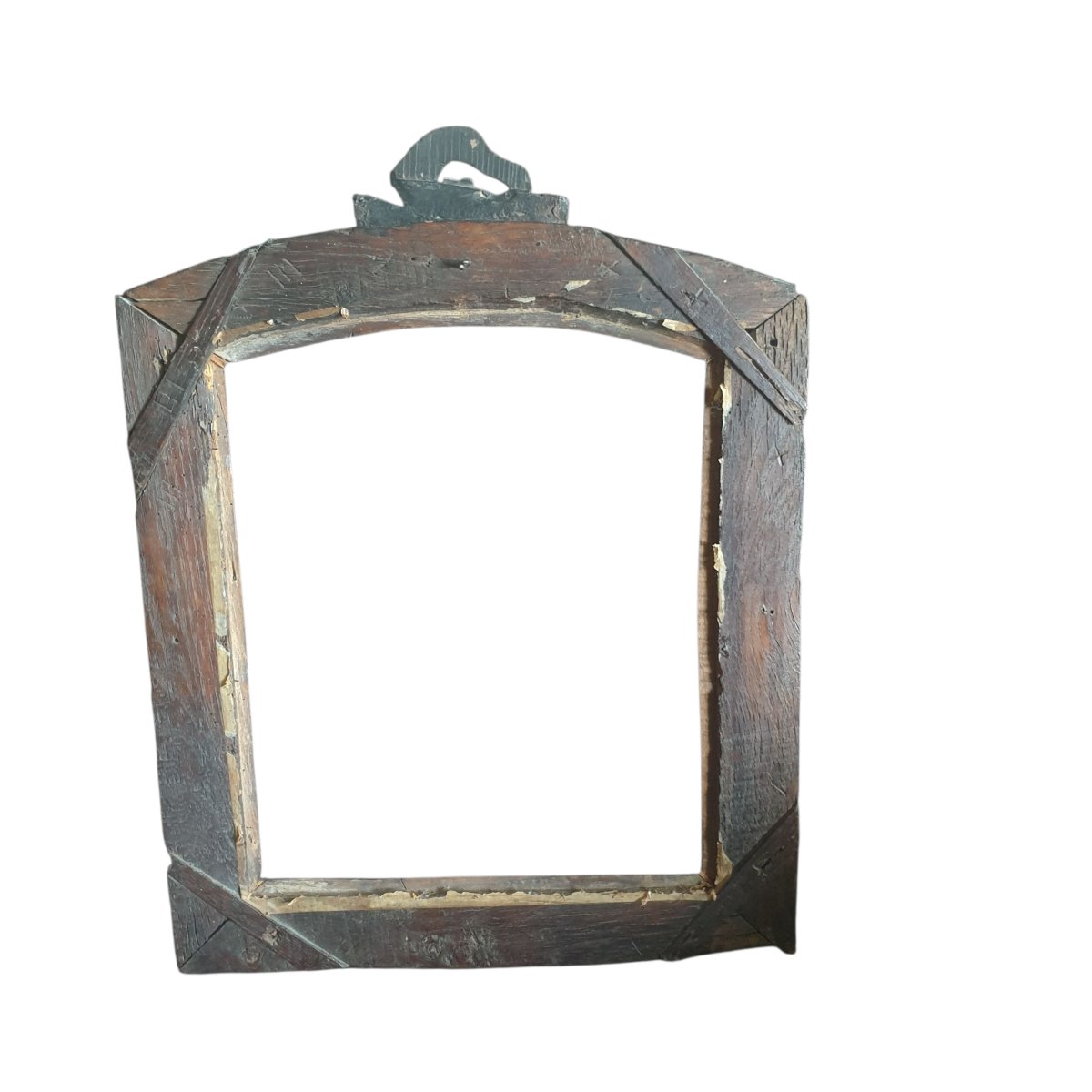 17th Century Baroque Frame, Probably Italian, In Oak -photo-3