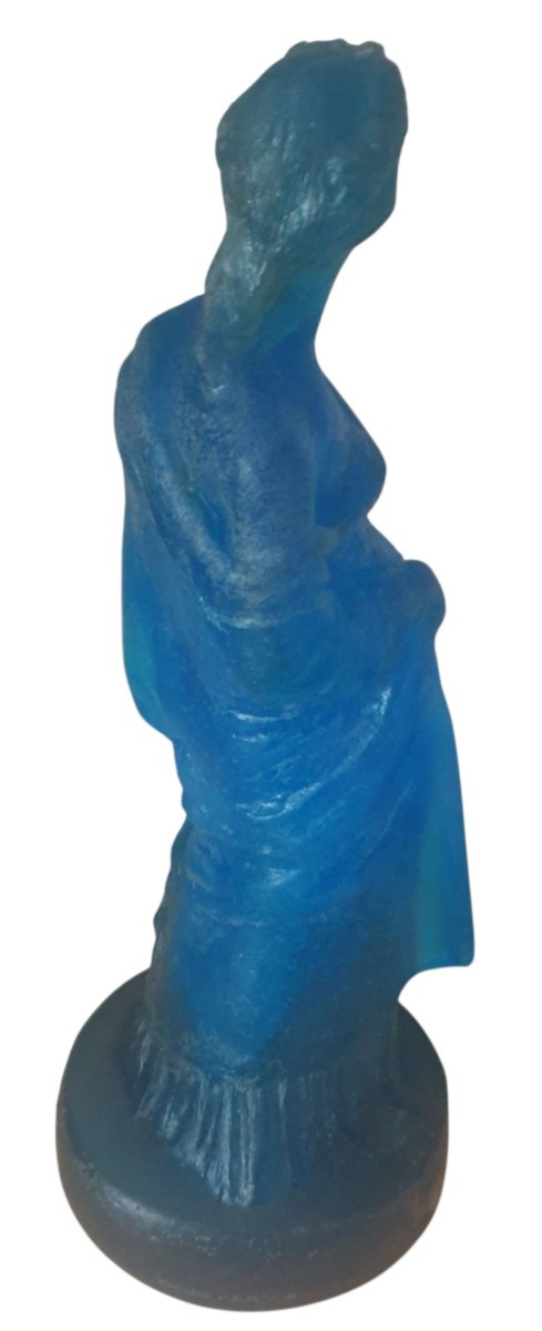 Daum venus en pate de verre bleue certainement de Salvador Dali-photo-3