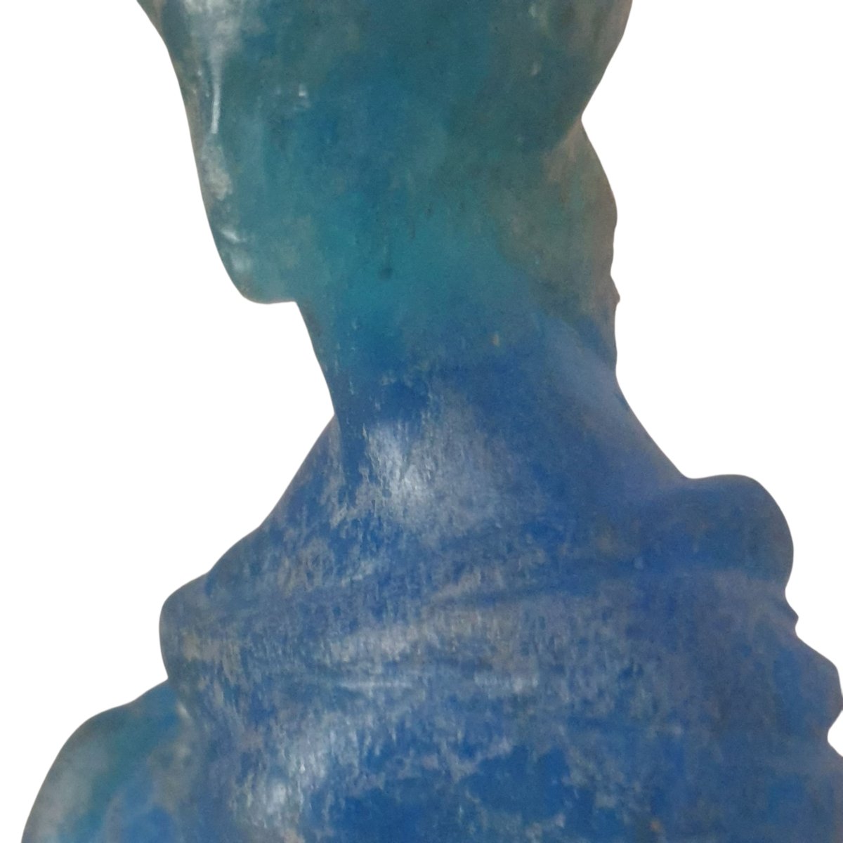 Daum venus en pate de verre bleue certainement de Salvador Dali-photo-4