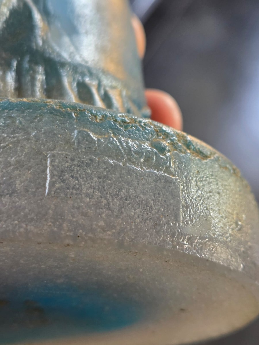 Daum venus en pate de verre bleue certainement de Salvador Dali-photo-6