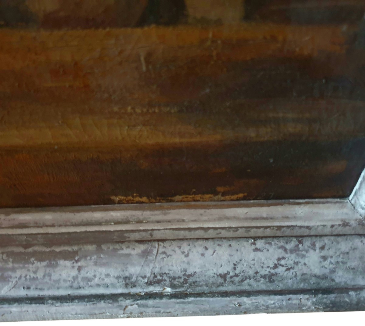 Very Large Portrait Of A Man On Canvas, Probably A Poet, Circa 1927 -photo-3