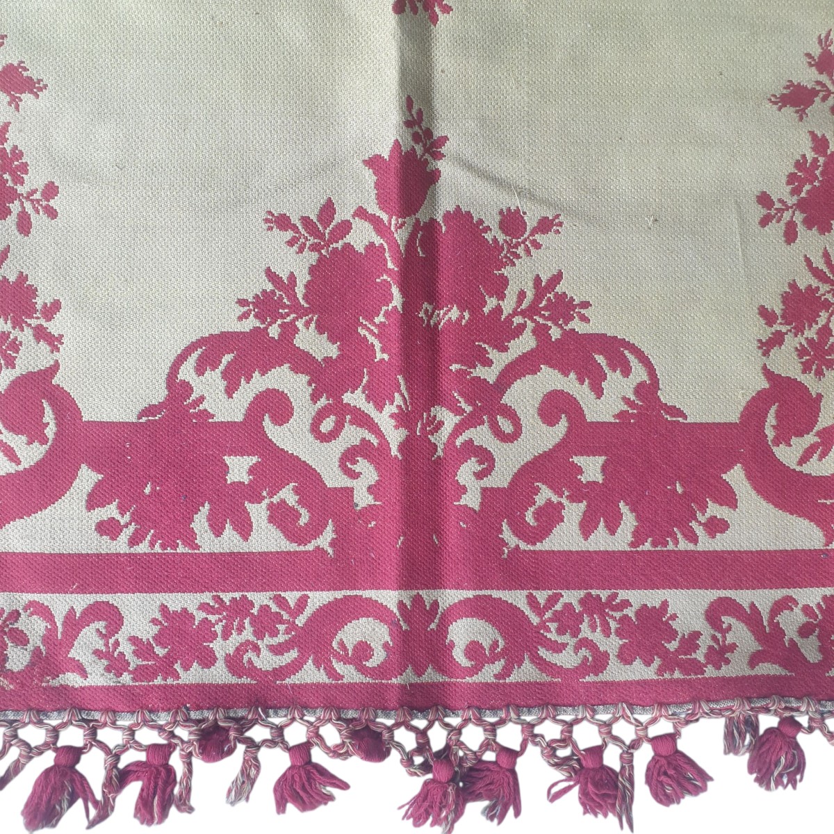 Tapisserie de table Napoléon III , 163 cm X 159 cm hors franges -photo-2